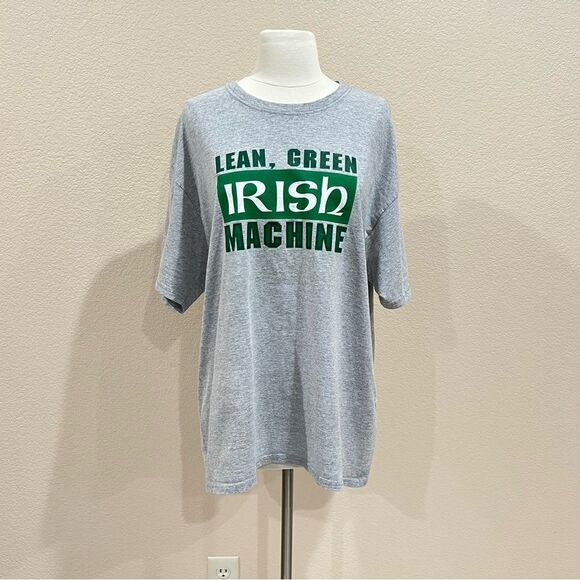 Hanes Lean Green Irish Machine Graphic Tee Size Large - Picture 7 of 13